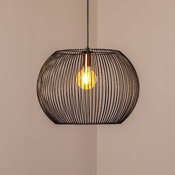 Hängeleuchte Cordano, schwarz, Ø 48 cm, Metall günstig online kaufen