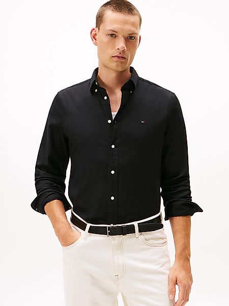 Tommy Hilfiger Langarmhemd FLEX FLANNEL SOLID günstig online kaufen