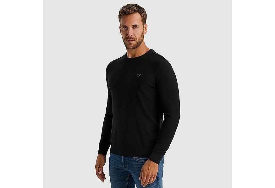 PME LEGEND Strickpullover mit Logostickerei günstig online kaufen