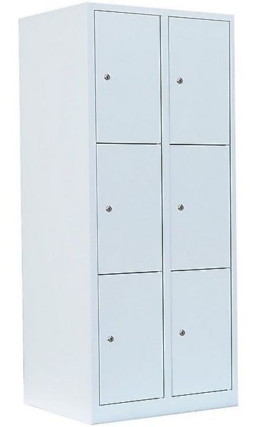 Steelboxx Fächerschrank 6 Fächer extra breit Schließfachschrank Spind Wertf günstig online kaufen