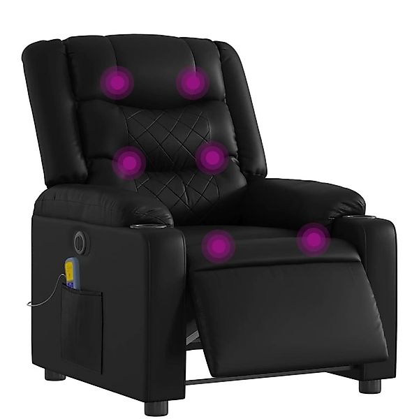 vidaXL Sessel Massagesessel Elektrisch Schwarz Kunstleder günstig online kaufen