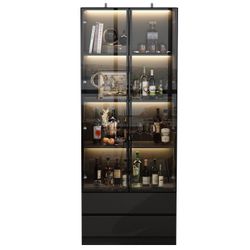 FUFU&GAGA Glasvitrine mit 2 Glastüren günstig online kaufen