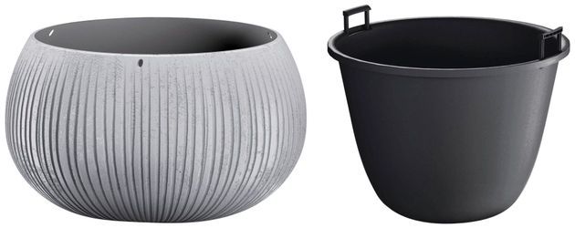 Prosperplast Blumentopf "Beton Bowl" Ø37cm x 21,8cm günstig online kaufen