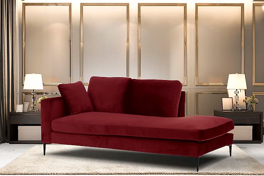 Leonique Recamiere »Cozy Chaiselongue, Maße B/T/H: 195/97/80 cm«, mit losen günstig online kaufen