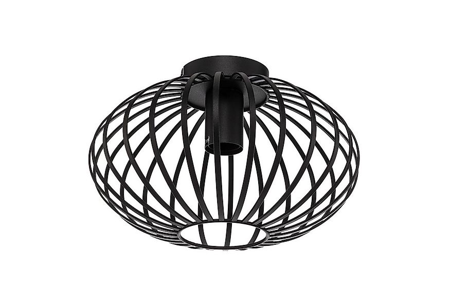 Lindby Deckenleuchten Maivi, Metall, Schwarz IP20, 1 x 15 W LED günstig online kaufen