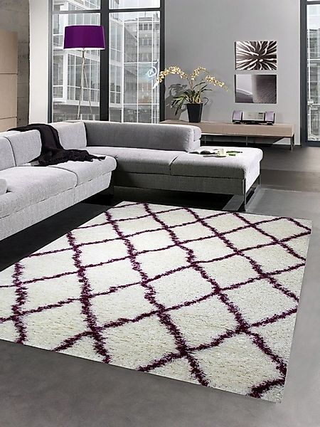 Carpetia Hochflor-Teppich Shaggy Teppich Wohnzimmerteppich Hochflor Langflo günstig online kaufen