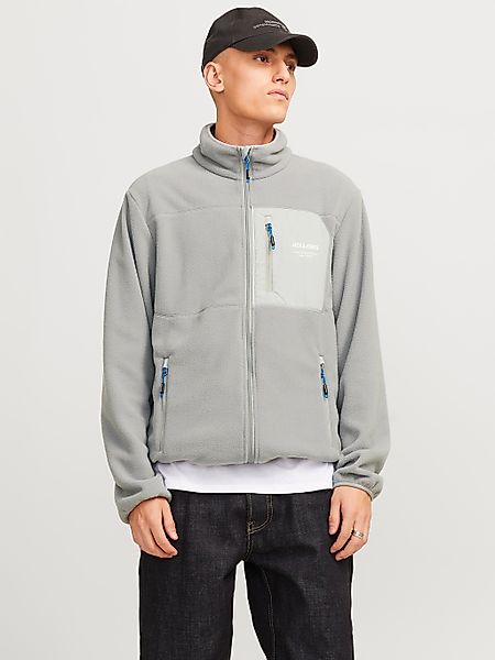 Jack & Jones Outdoorjacke "JJTHEO – Fleecejacke mit Stehkragen und Logoprin günstig online kaufen