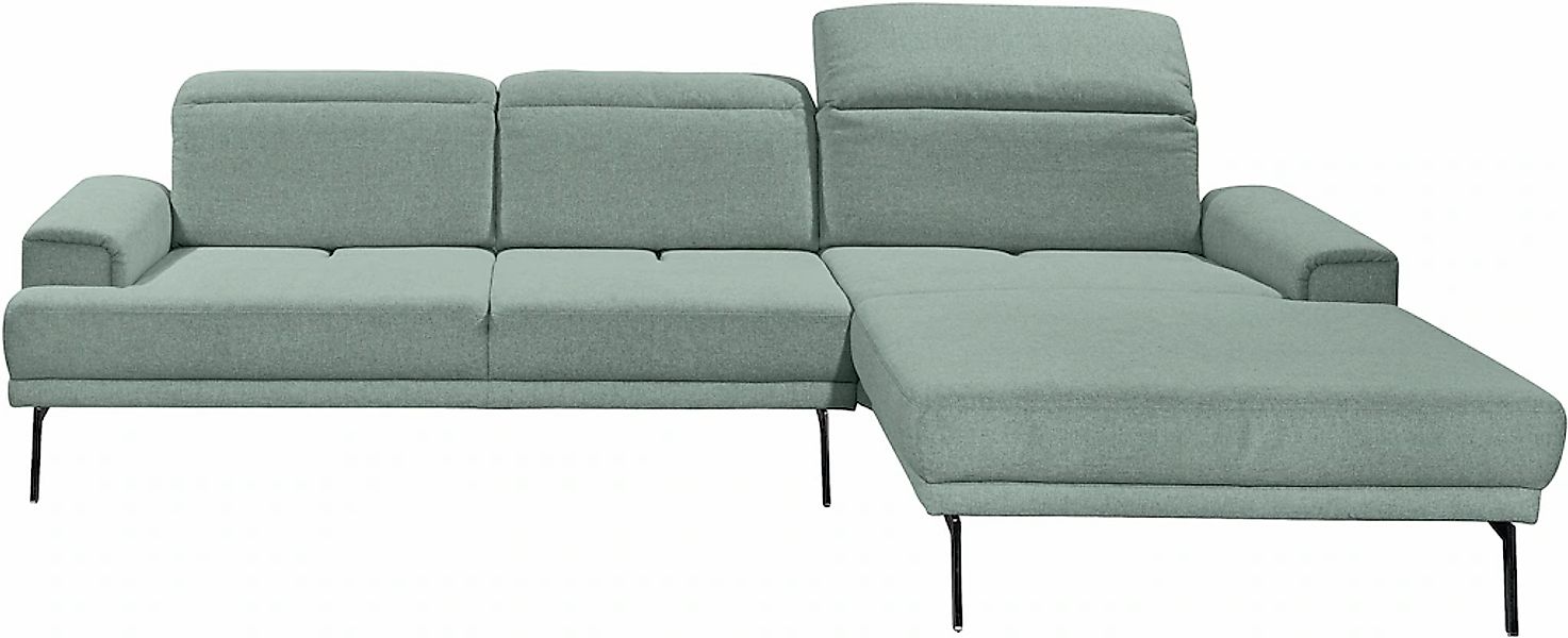 Musterring Ecksofa "MR 4580", mit Kopf- und Sitztiefenverstellung, Metallfu günstig online kaufen