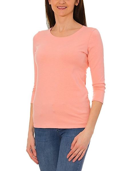 Alkato Longshirt Alkato Damen Shirt 3/4 Arm mit Rundhals günstig online kaufen