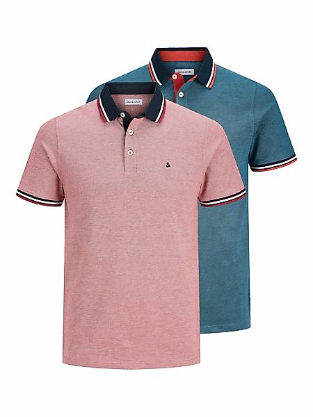 Jack & Jones Poloshirt "JJEPAULOS im Doppelpack mit Logostickerei und Komfo günstig online kaufen