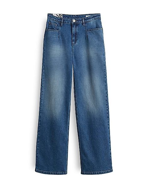 OPUS Weite Jeans MIVY CITY aus Dry Indigo® High Rise Wide Leg, Long, Crinkl günstig online kaufen