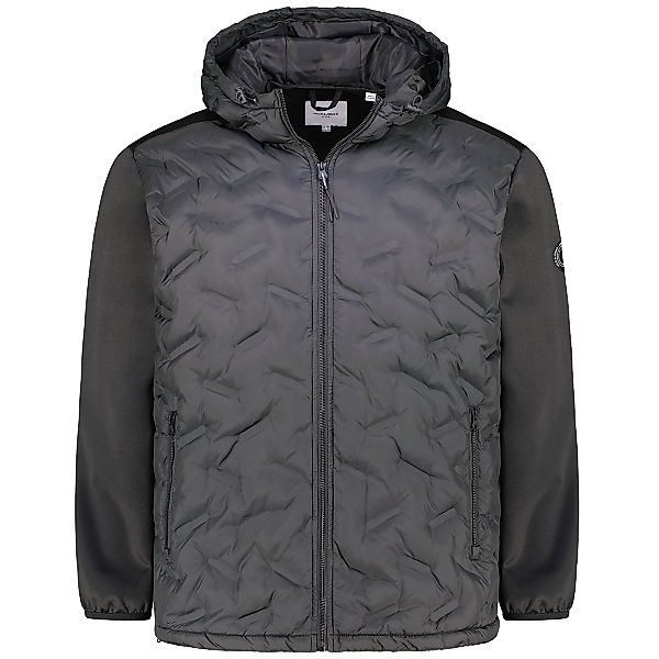 Jack&Jones Freizeitjacke im Materialmix Farbe schwarz Größe: 4XL günstig online kaufen
