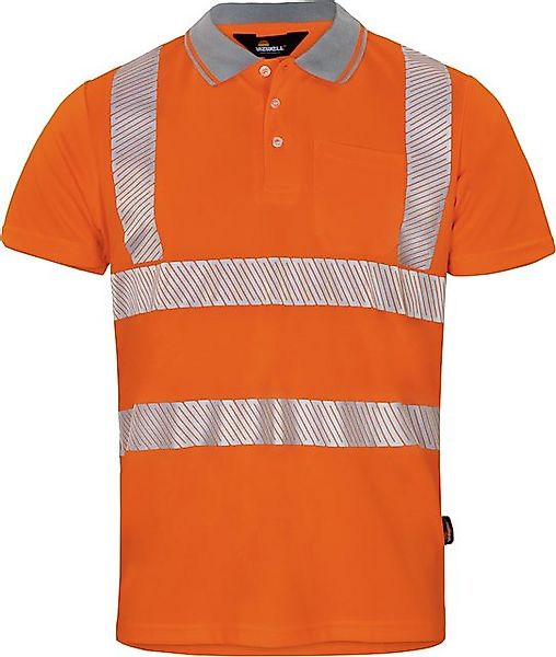 vizwell Warnschutz-Shirt Polo Poloshirt Arbeitsshirt Coolpass leuchtend mit günstig online kaufen