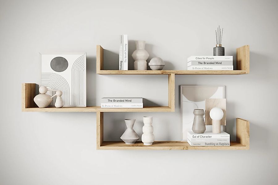 INOSIGN Wandboard "Wandregal Trio" 1 Stk. tlg. Hängeregal mit 3 Ablagefläch günstig online kaufen