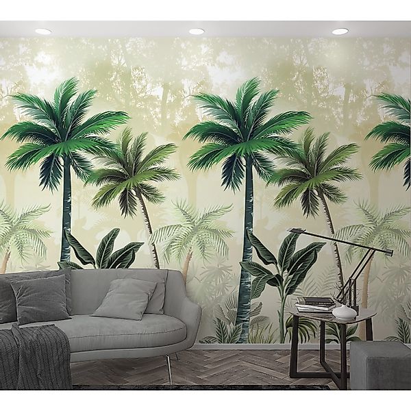 Marburg Vliestapete Marmoroptik Greige 270 cm x 159 cm FSC® günstig online kaufen