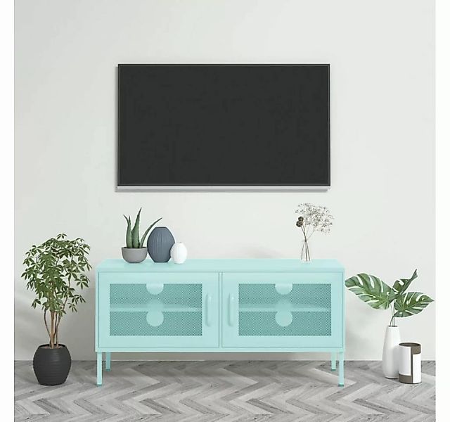 furnicato TV-Schrank Minzgrün 105x35x50 cm Stahl günstig online kaufen