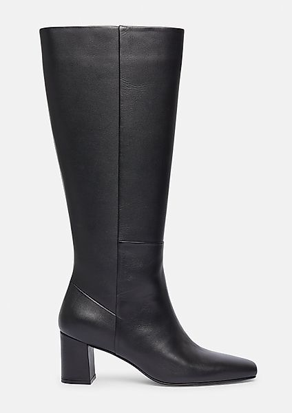 comma Kniehohe Boots aus glattem Rindsleder günstig online kaufen