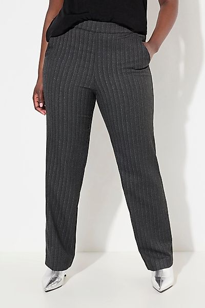Ulla Popken Funktionshose Hose Fischgratmuster Lurex günstig online kaufen