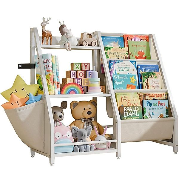 NUODWELL Bücherregal Kinderregal mit 3 Ablage, günstig online kaufen