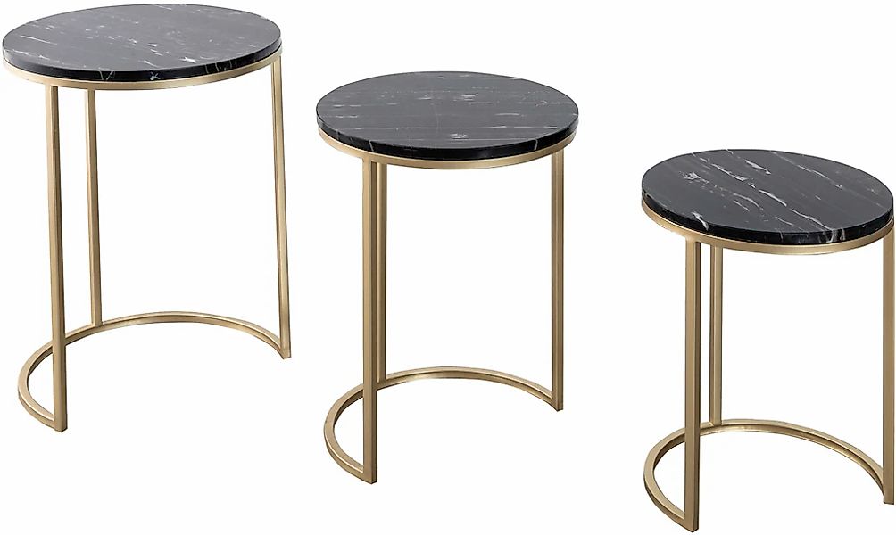 Kayoom Beistelltisch "Tria 125 3er-Set, faszinierend und auflockernd", (Set günstig online kaufen