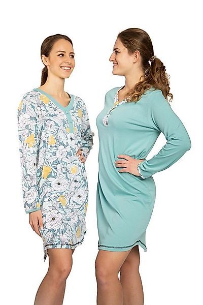 Consult-Tex Nachthemd Damen Nachthemd 2 Stück Packung DF664/665 (Spar Set, günstig online kaufen