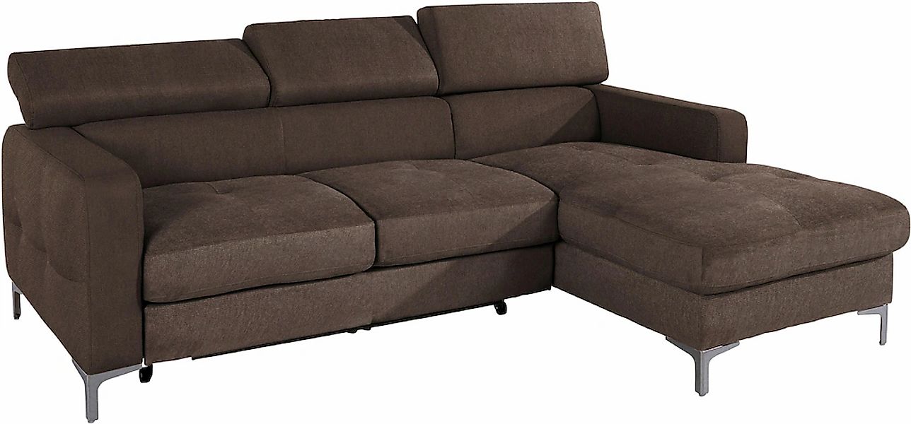 COTTA Ecksofa "Sammy L-Form", mit Kopfteilverstellung, wahlweise mit Bettfu günstig online kaufen