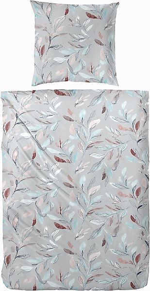 Primera Bettwäsche "Edelflanell Bettwäsche "Leavery"" 2 Stk. tlg. Mit abstr günstig online kaufen