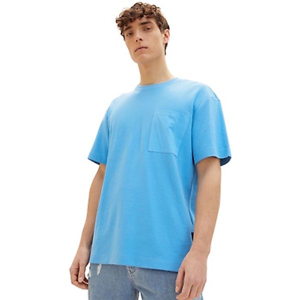 Tom Tailor  T-Shirt T-Shirt Kurzarmshirt structured mit Brusttasche günstig online kaufen