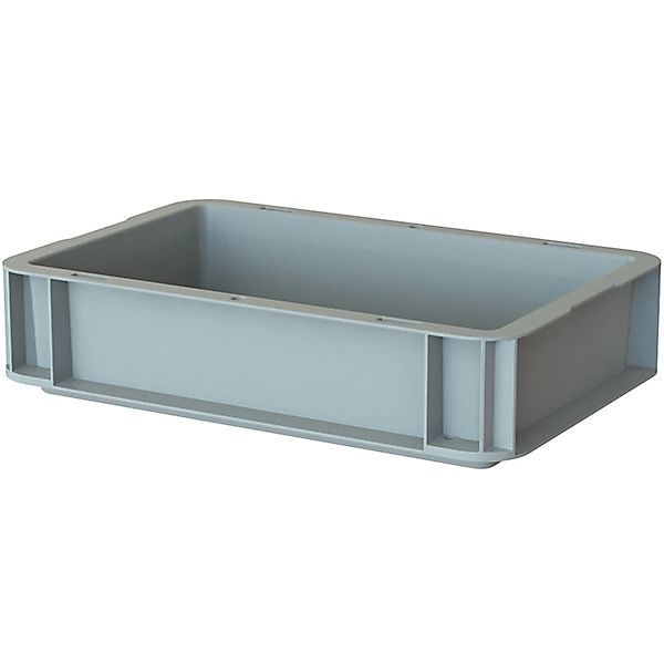 Eurobox-System Box Vollwand 30 x 20 x 7 cm Grau günstig online kaufen