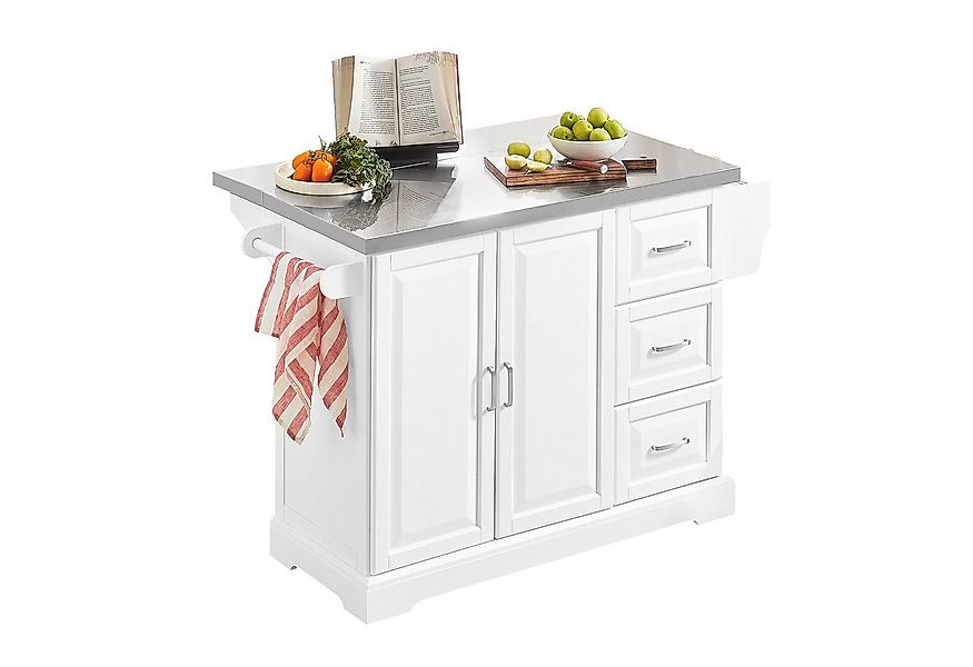 SoBuy Küchenwagen FKW41, Kücheninsel auf Rollen, Servierwagen Rollwagen Bar günstig online kaufen