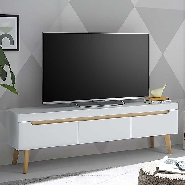 TV Lowboard Skandistil mit drei Schubladen 160 cm breit günstig online kaufen