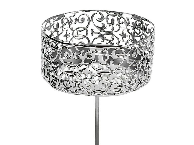 Viana Kerzenhalter 4er Set Florale Kerzenhalter Silbern zum Stecken, Antik- günstig online kaufen