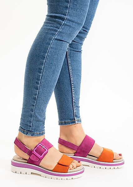 Ara MALAGA Plateausandaletten, Plateausandale, Klettschuh in Bequemweite G günstig online kaufen