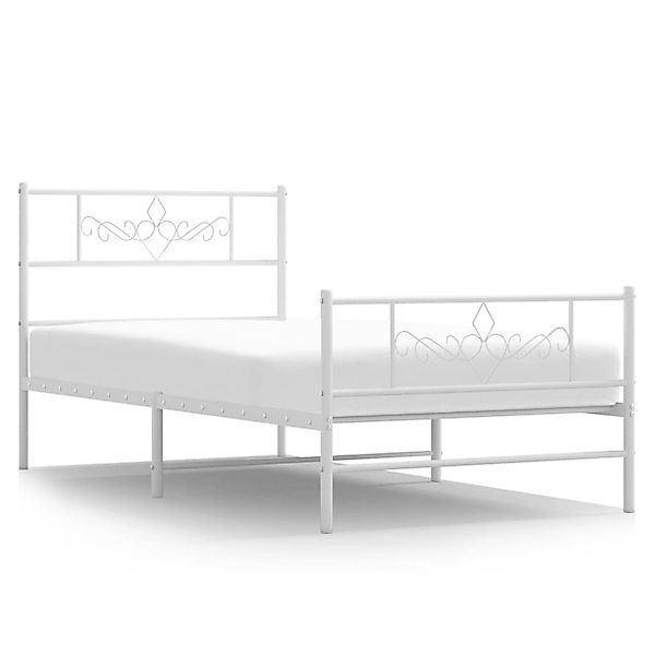 vidaXL Bett Bettgestell mit Kopf- und günstig online kaufen