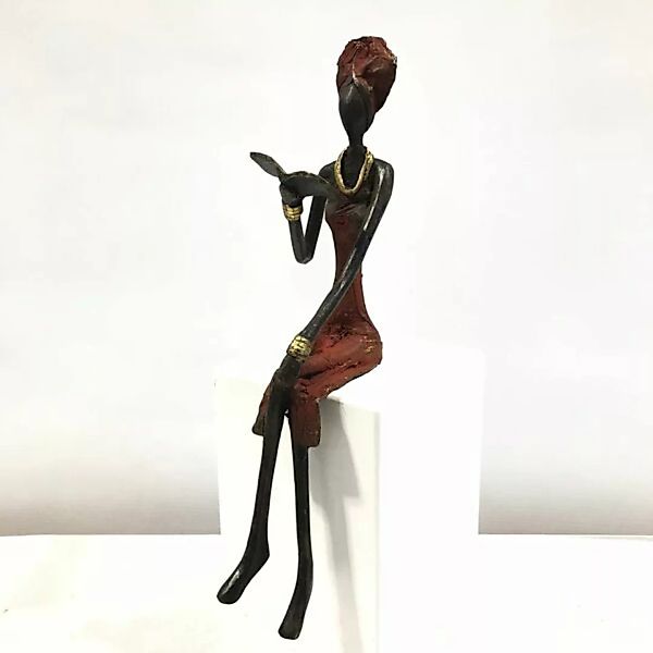 Bronze-skulptur "Lesende Frau" 25 Cm günstig online kaufen