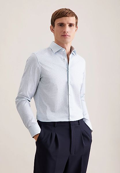 seidensticker Businesshemd "Schwarze Rose" Slim 1/1 Kentkragen Druck günstig online kaufen