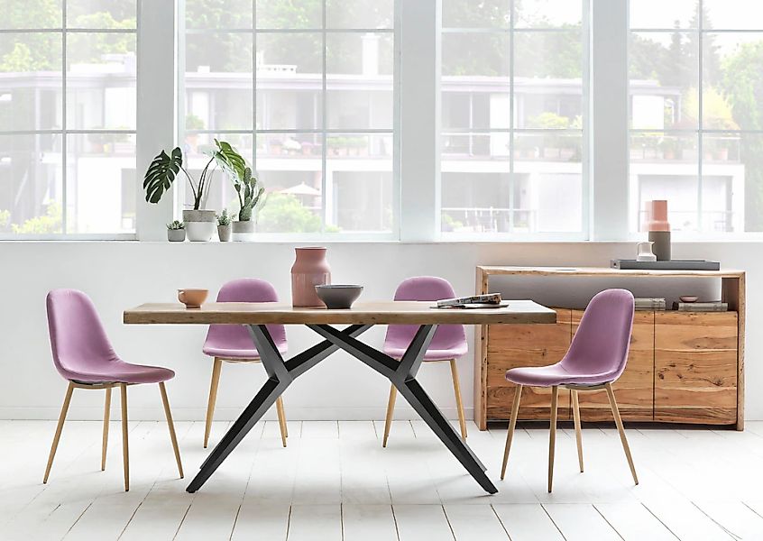 SIT Esstisch "Tables" mit elegantem Metallgestell, Shabby Chic, Vintage günstig online kaufen