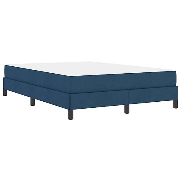 vidaXL Boxspringbett mit Matratze Blau 140 x 200 cm Stoff 3398499 günstig online kaufen