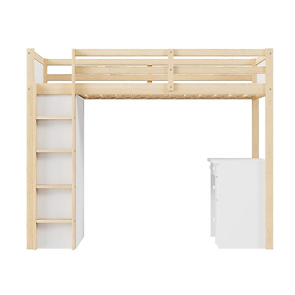 Odikalo Hochbett Hochbett mit Aufbewahrungsschränken und günstig online kaufen