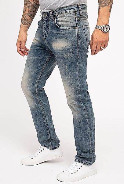 Indumentum Regular-fit-Jeans Herren Jeans Stonewashed Blau IR-504 günstig online kaufen