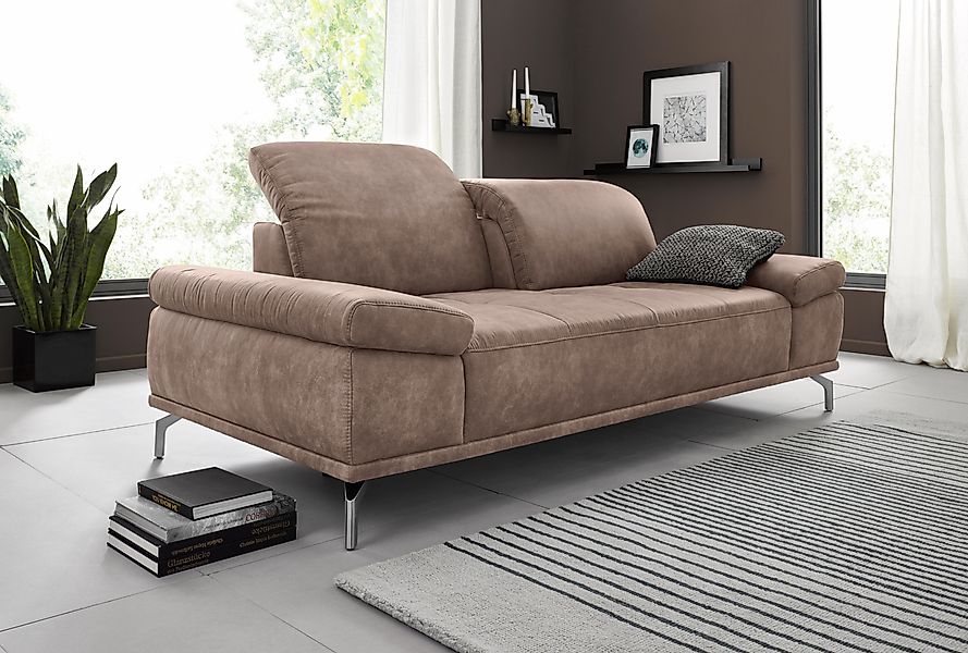 Places of Style 3-Sitzer "Caluna", mit Sitztiefen- und Kopfteilverstellung günstig online kaufen