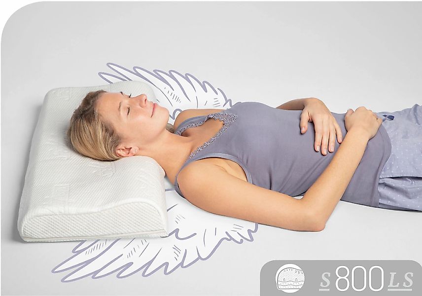 Schlafstil Nackenstützkissen "S800 LS" Füllung: Talalay Natur Latex Soft 1 günstig online kaufen
