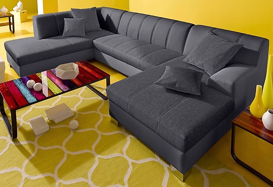 DOMO collection Wohnlandschaft »Turah moderne Steppung, incl. Zierkissen, a günstig online kaufen