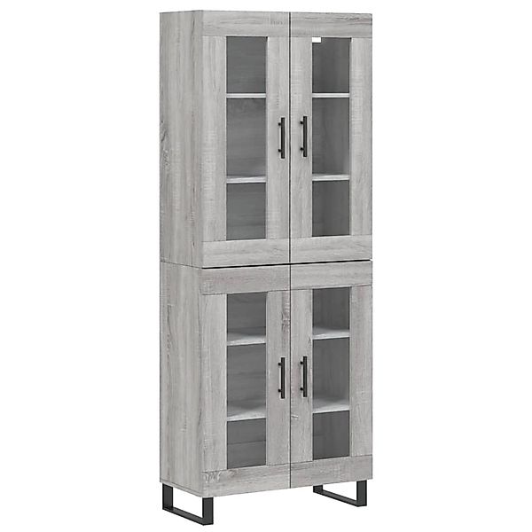 vidaXL Highboard Grau Sonoma 69,5x34x180 cm Holzwerkstoff 3198303 günstig online kaufen