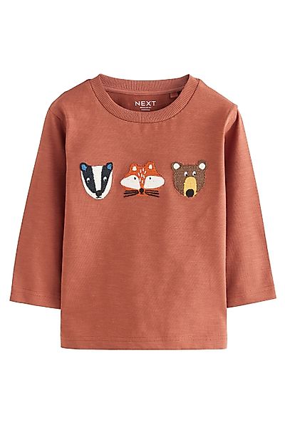 Next Langarmshirt Langärmeliges Shirt mit Applikation günstig online kaufen