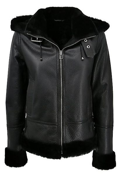 Hollert Winterjacke Lammfelljacke Merino Ella Schwarz günstig online kaufen