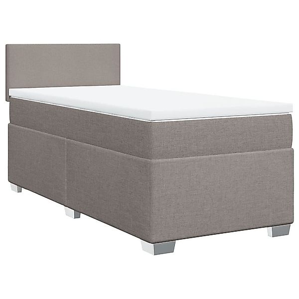 vidaXL Bett Boxspringbett mit Matratze Taupe günstig online kaufen