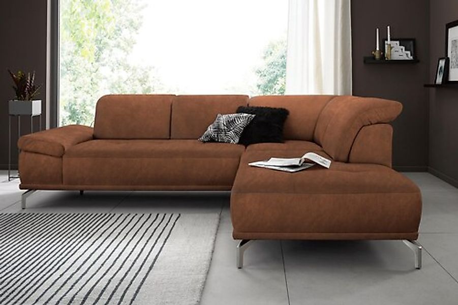 Home affaire Ecksofa »Caluna« Inkl.Sitztiefenverstellung, wahlweise mit Kop günstig online kaufen