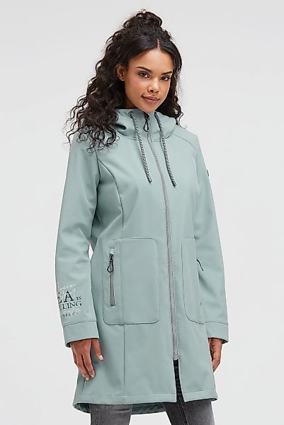 SOCCX Softshelljacke, mit Kapuze, mit Windfangleiste günstig online kaufen