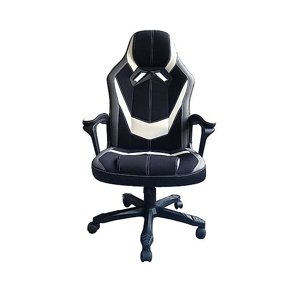 Jet-Line Bürostuhl/Gamingstuhl Treviso Mesh Schwarz-Weiß Höhenverstellbar günstig online kaufen